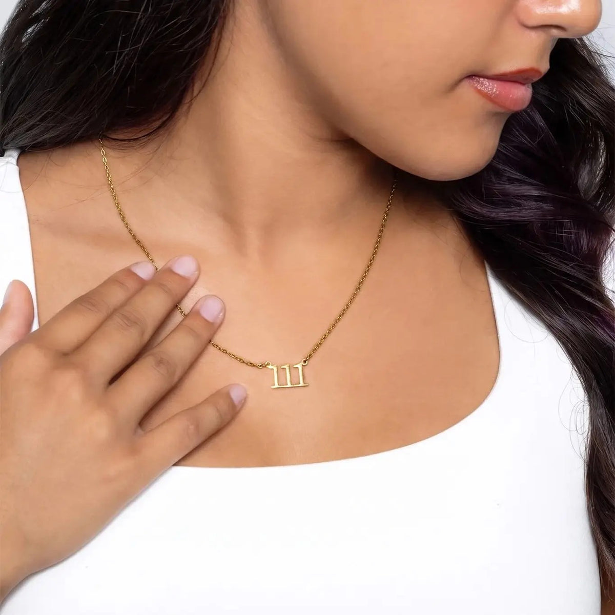 Angel Number Necklace - 18K Gold Pvd Stainless Steel
