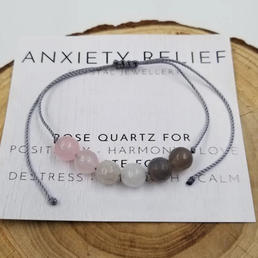 Anxiety Relief Natural Crystal Bead Bracelet