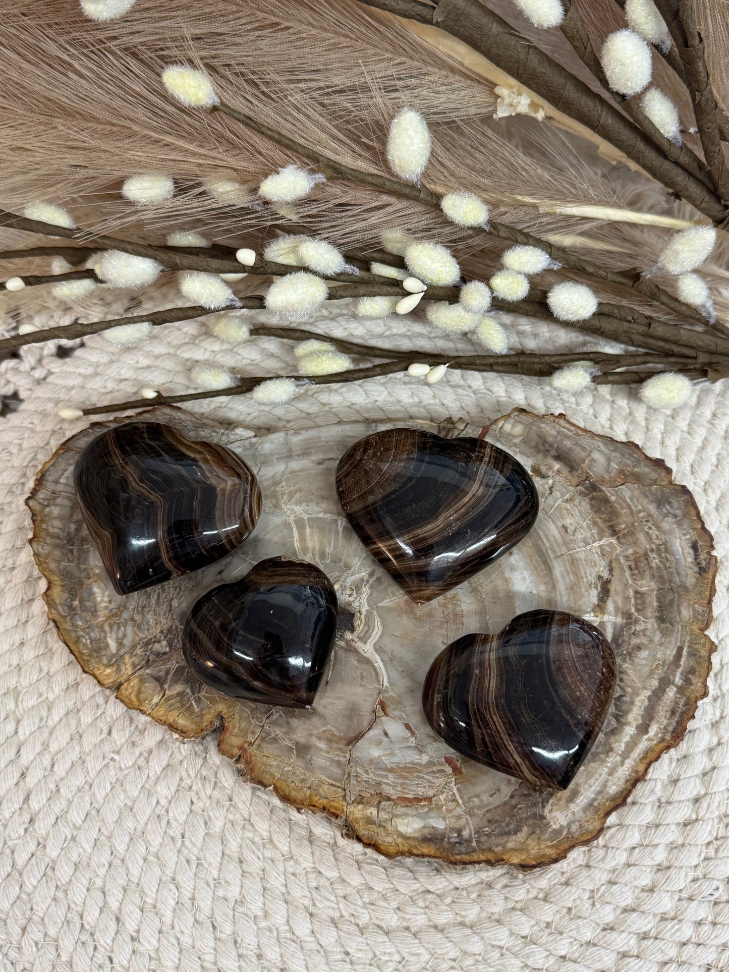 Chocolate Calcite - Hearts