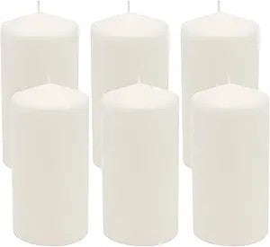Unscented Tall White Candles