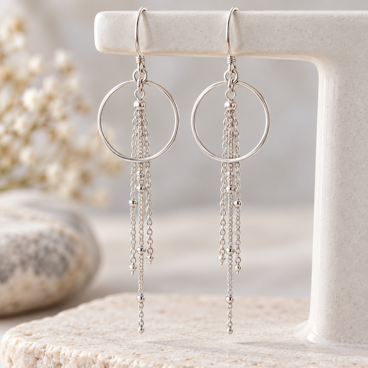 Sun Cascade Sterling Silver - Earrings