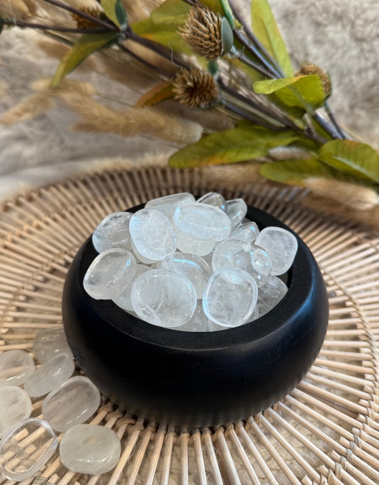 Clear Quartz Worry Stone