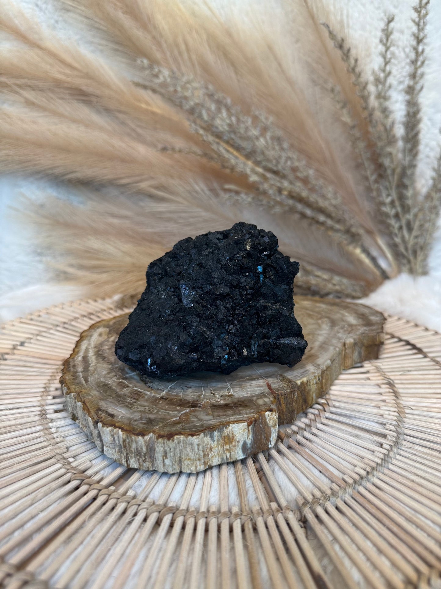 Black Tourmaline Cluster