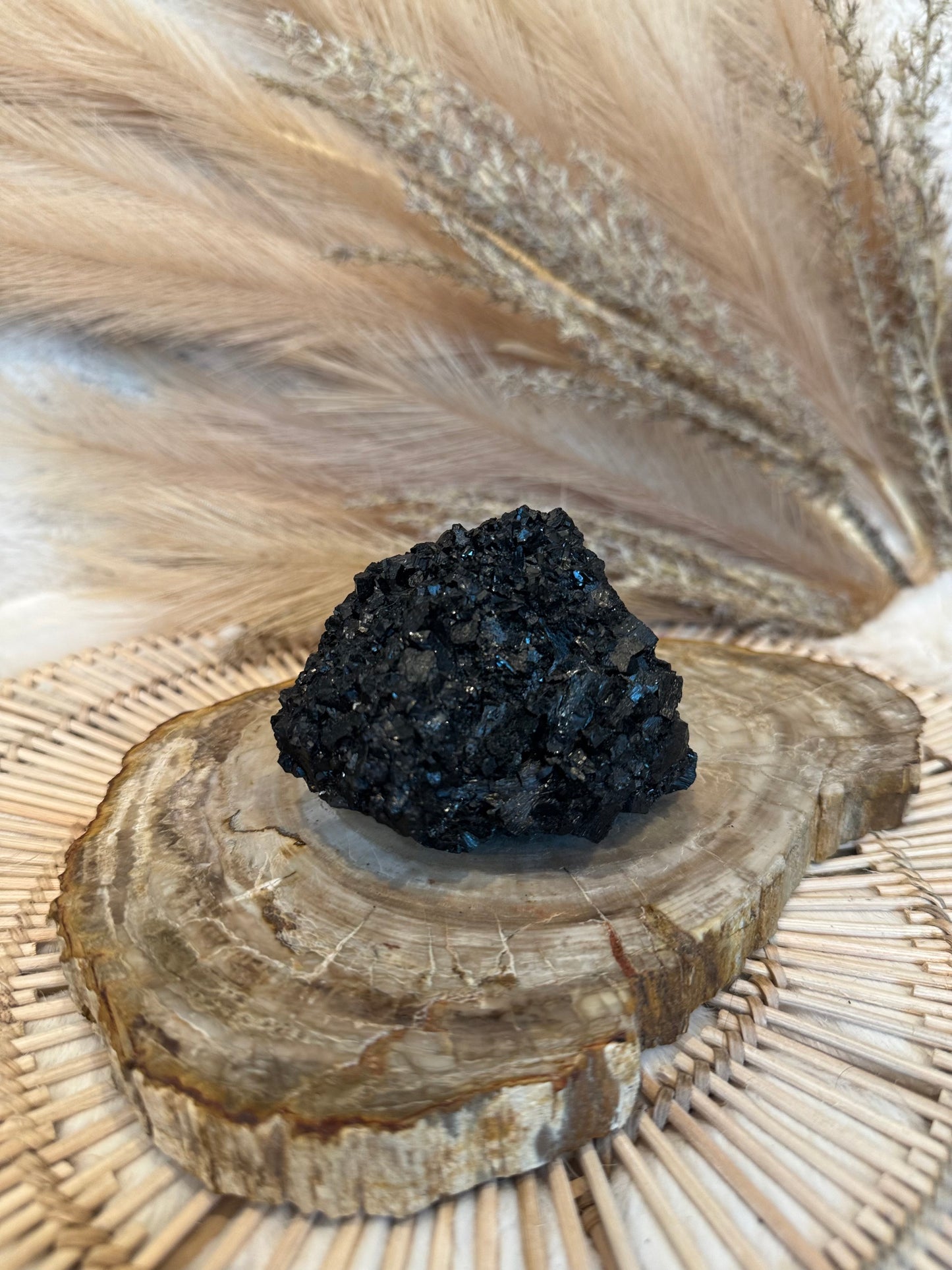 Black Tourmaline Cluster