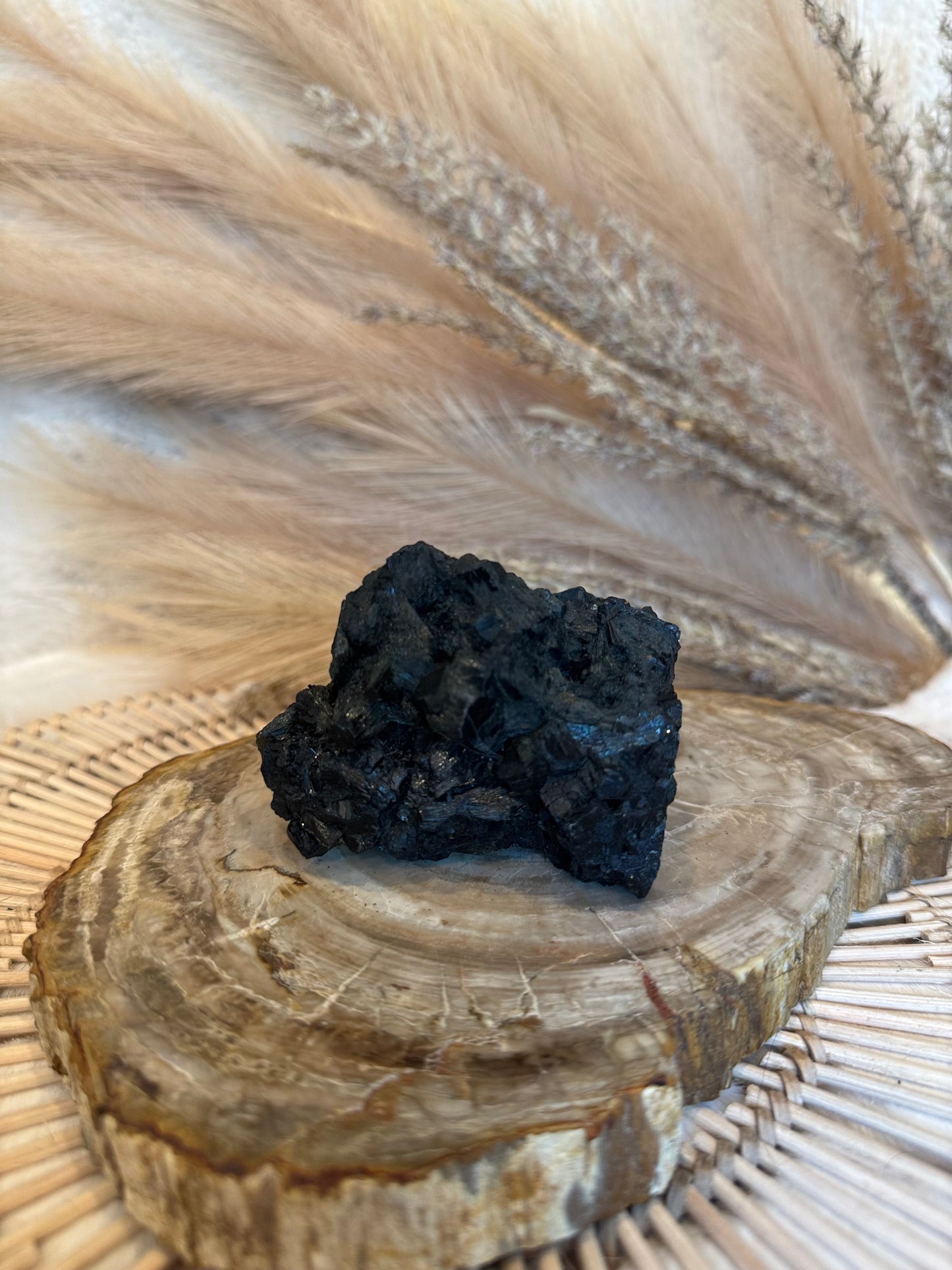 Black Tourmaline Cluster