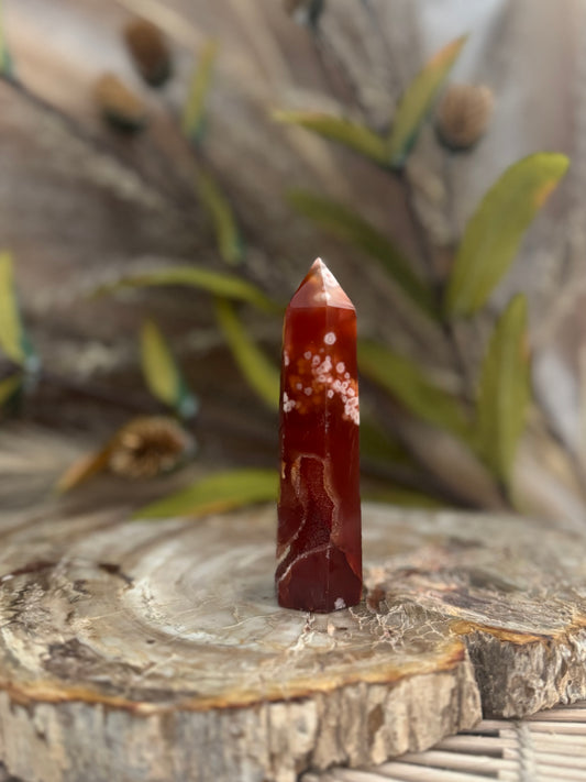 Carnelian Flower Agate