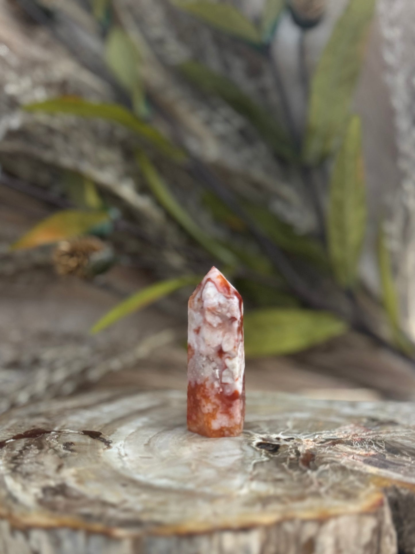 Carnelian Flower Agate