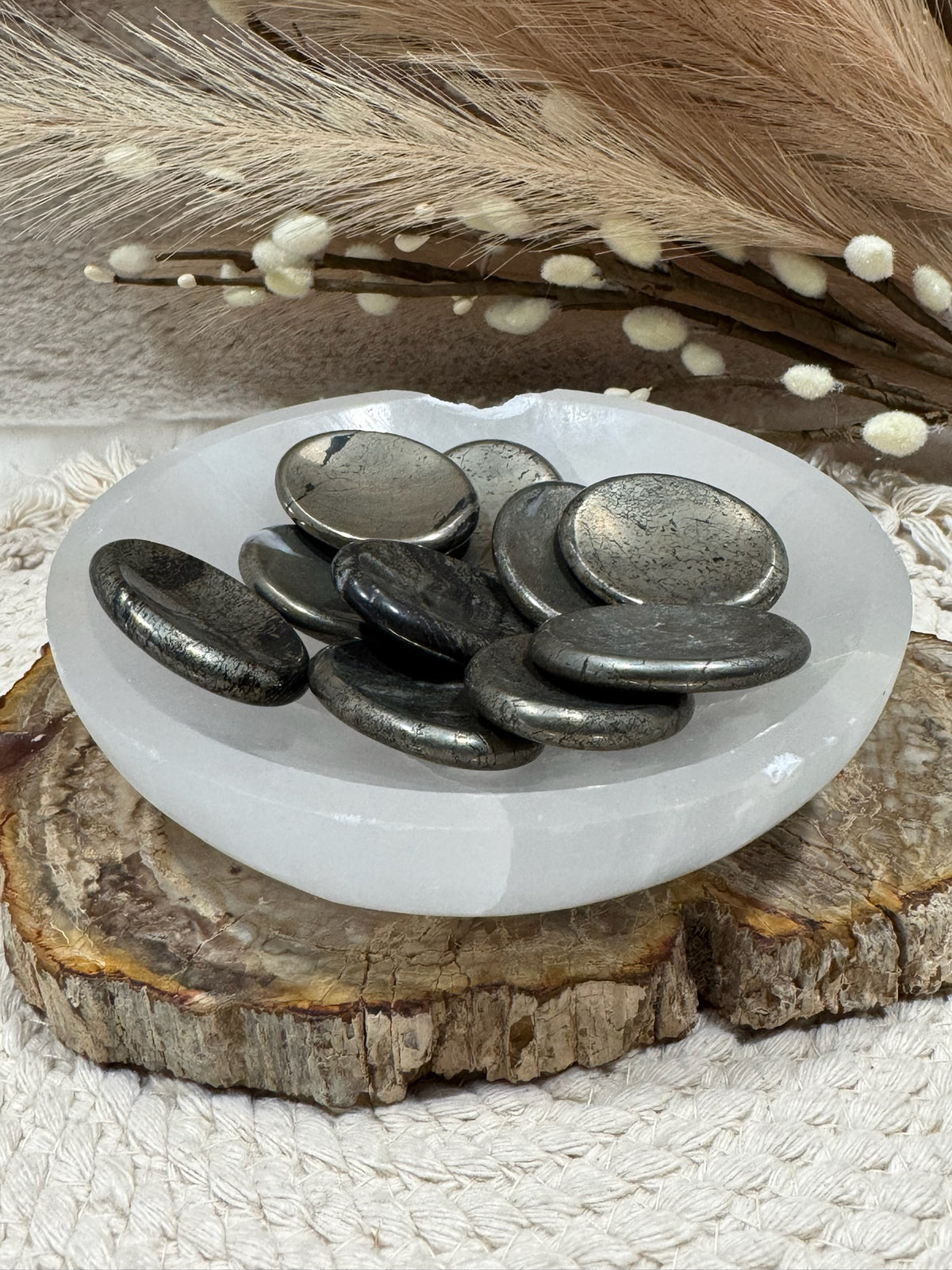 Pyrite Worry Stones