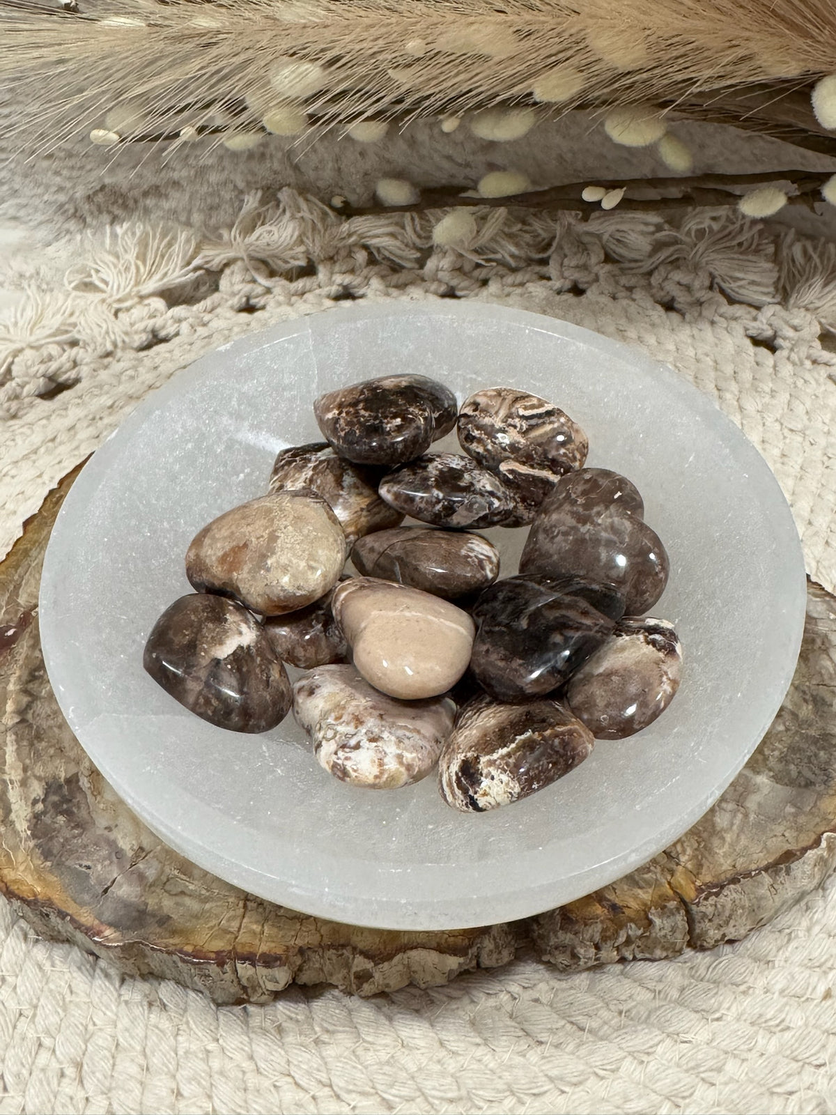 Brown Opal Hearts