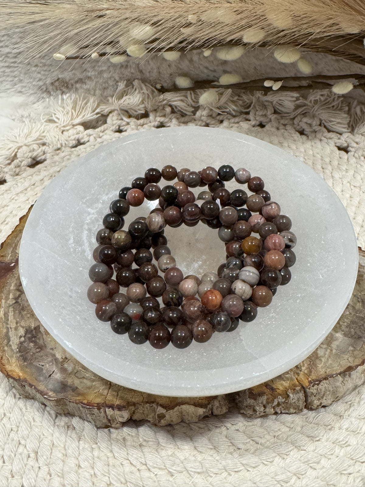Natural Petrified Wood Bracelets