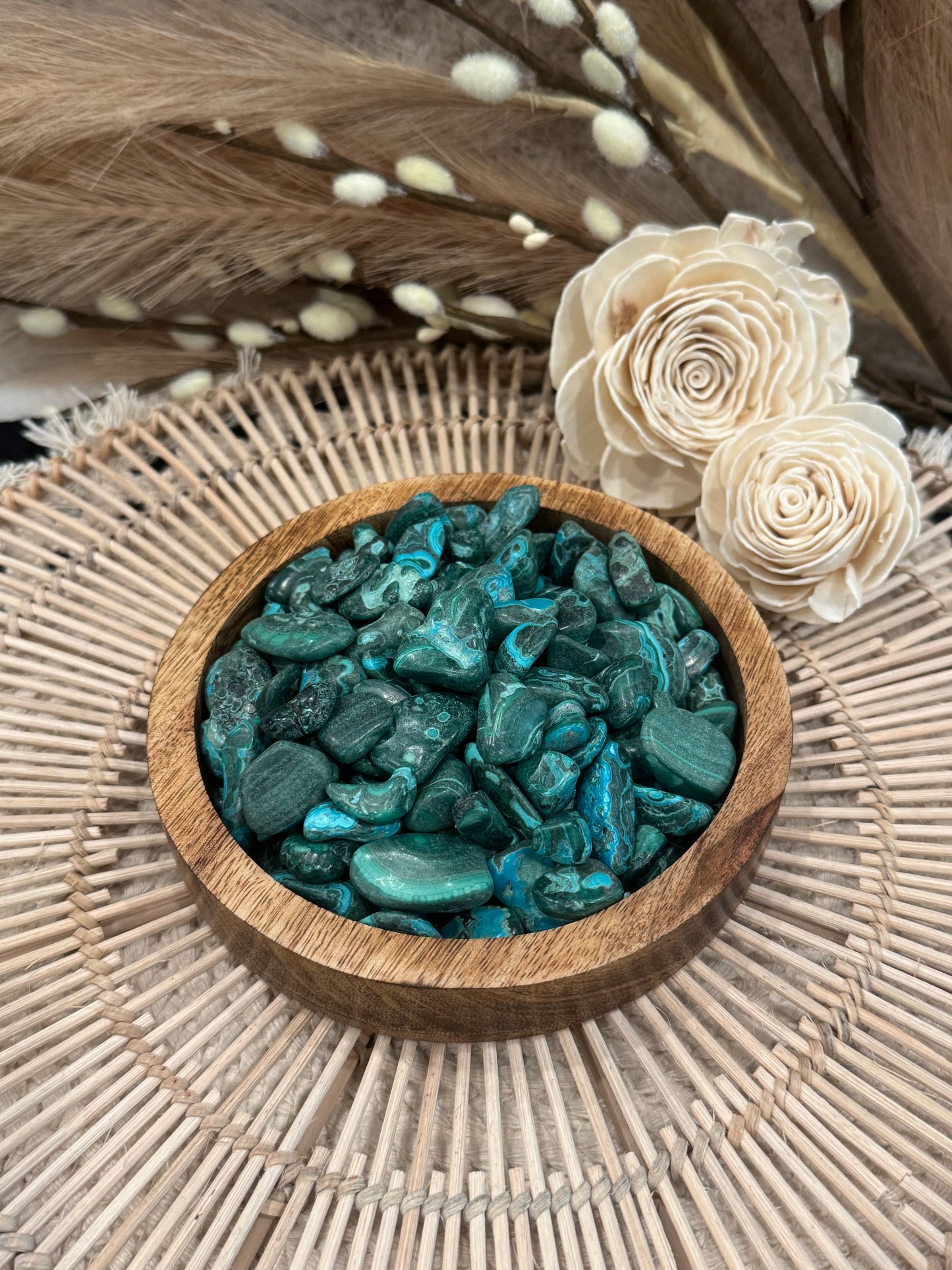 Chrysocolla and Malachite