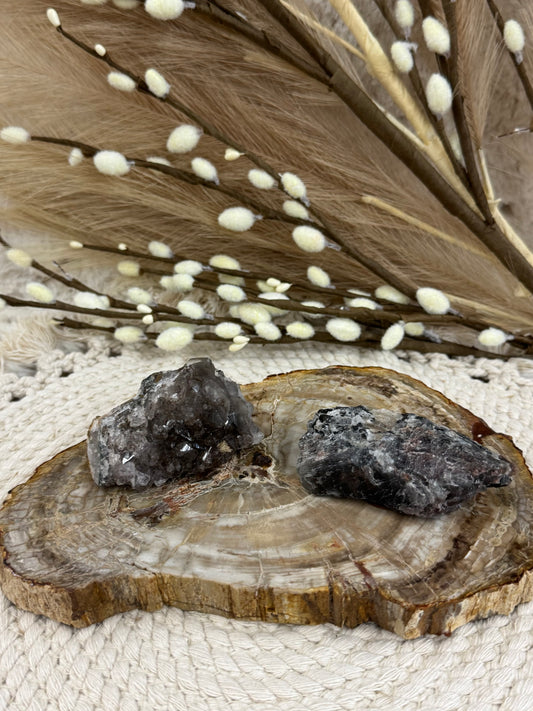 Silver Moonstone with Sunstone