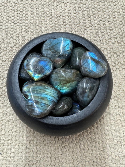 Labradorite - Medium Hearts