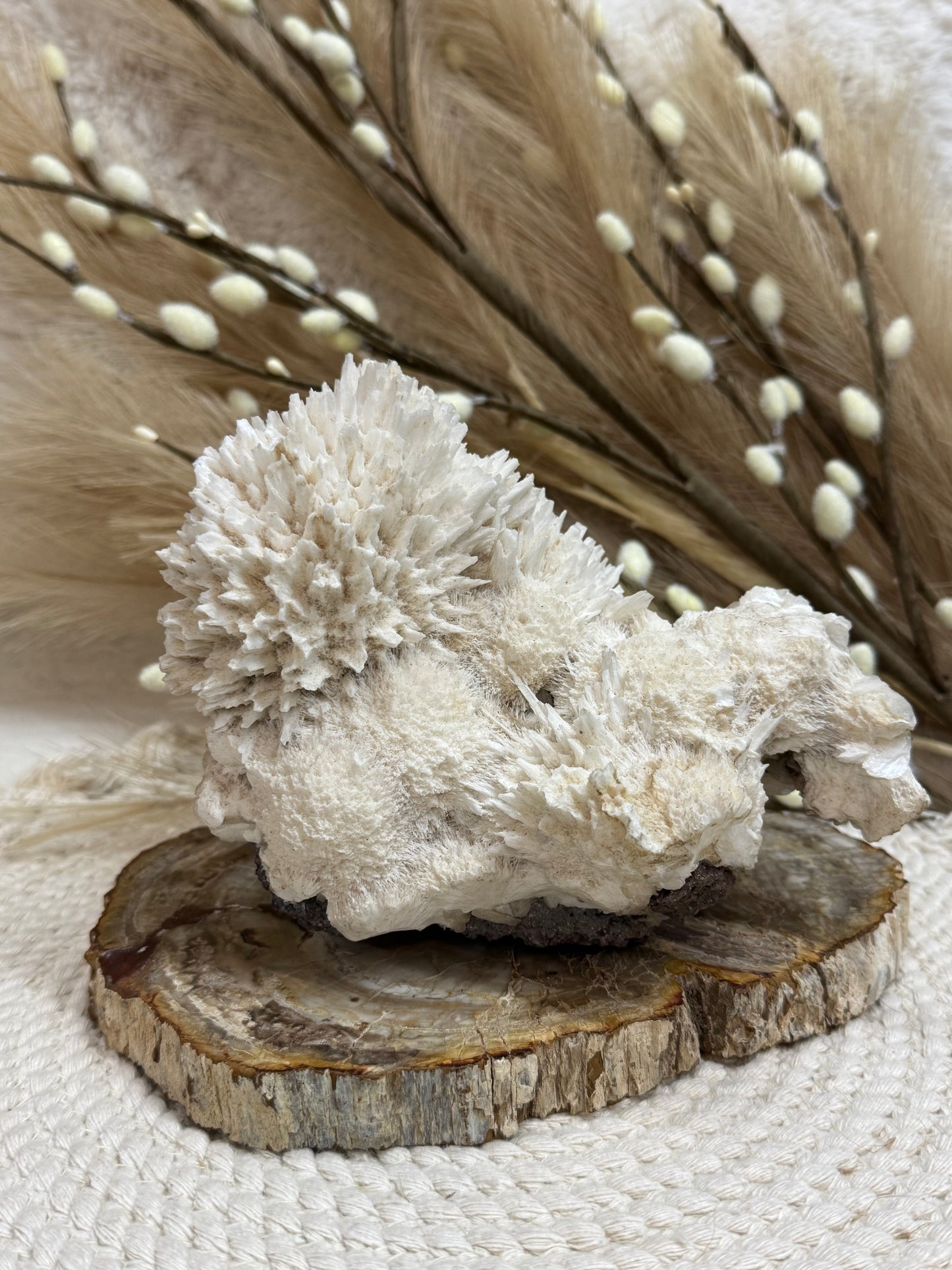 Scolecite Mordenite Balls with Points