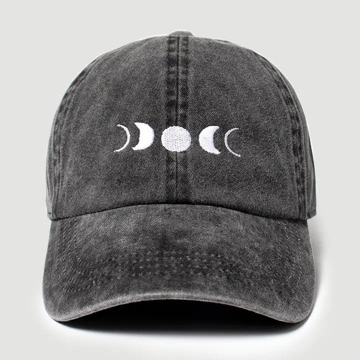 Celestial-Moon Embroidered Baseball Cap