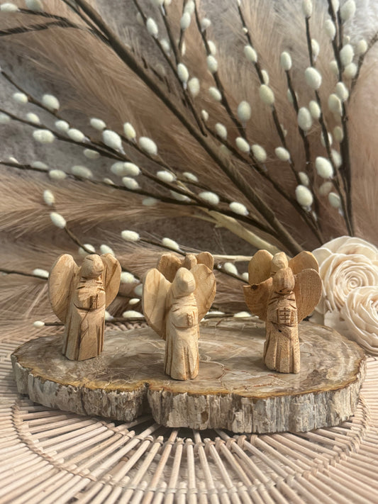 Hand-Carved Palo Santo Angels