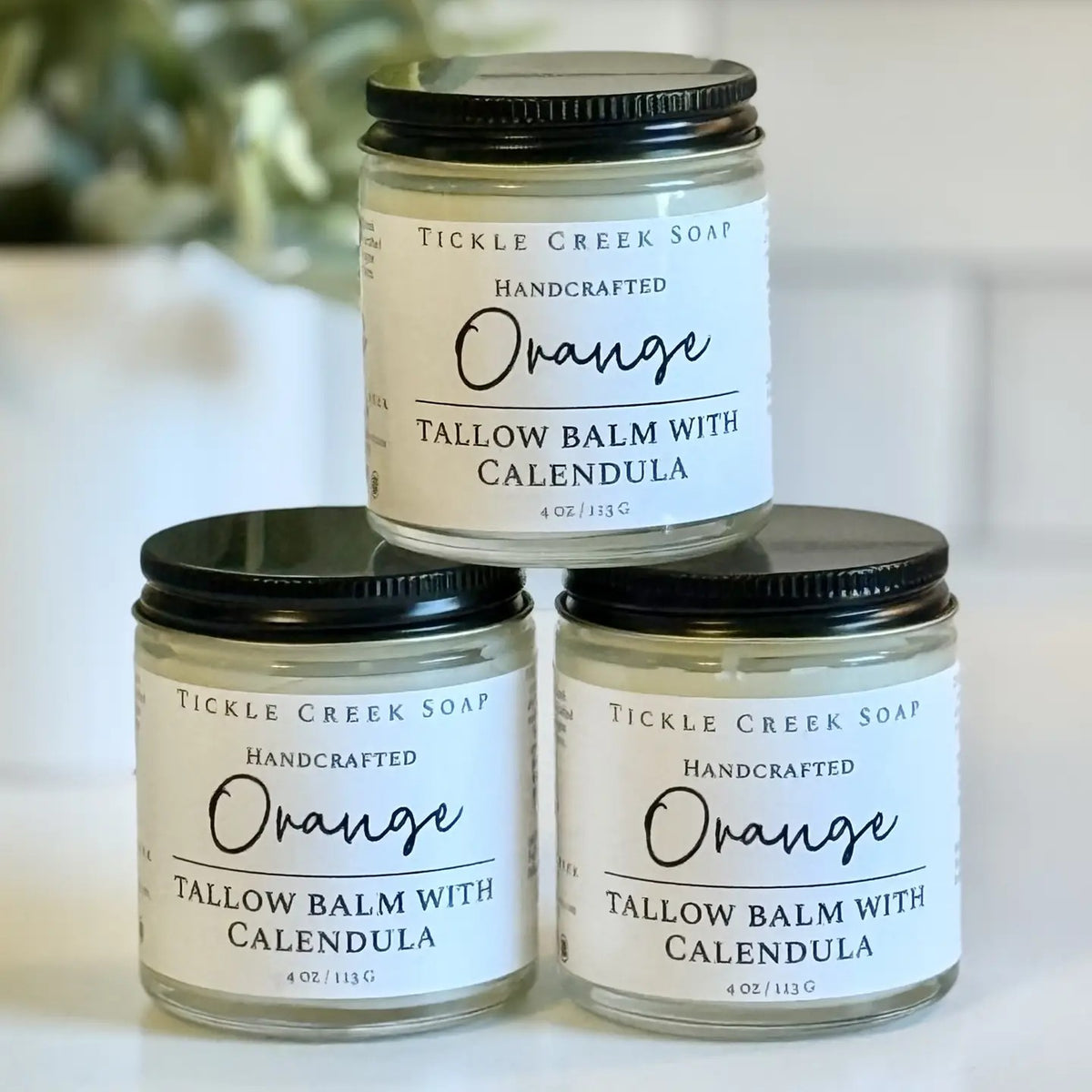 Tallow Balm with Calendula – Orange