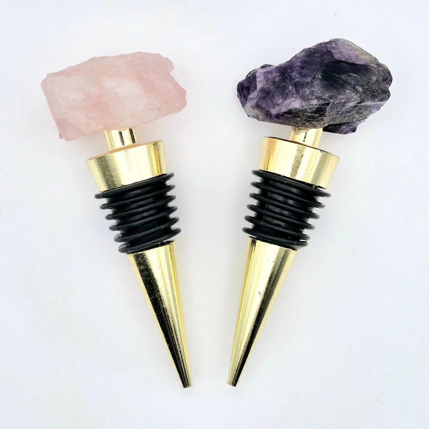 Amethyst/Rose Quartz Wine Stopper