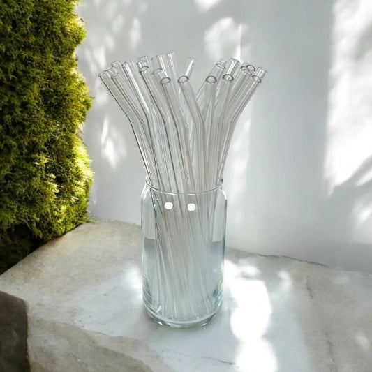 Glass Bent Straw 9" & 11"