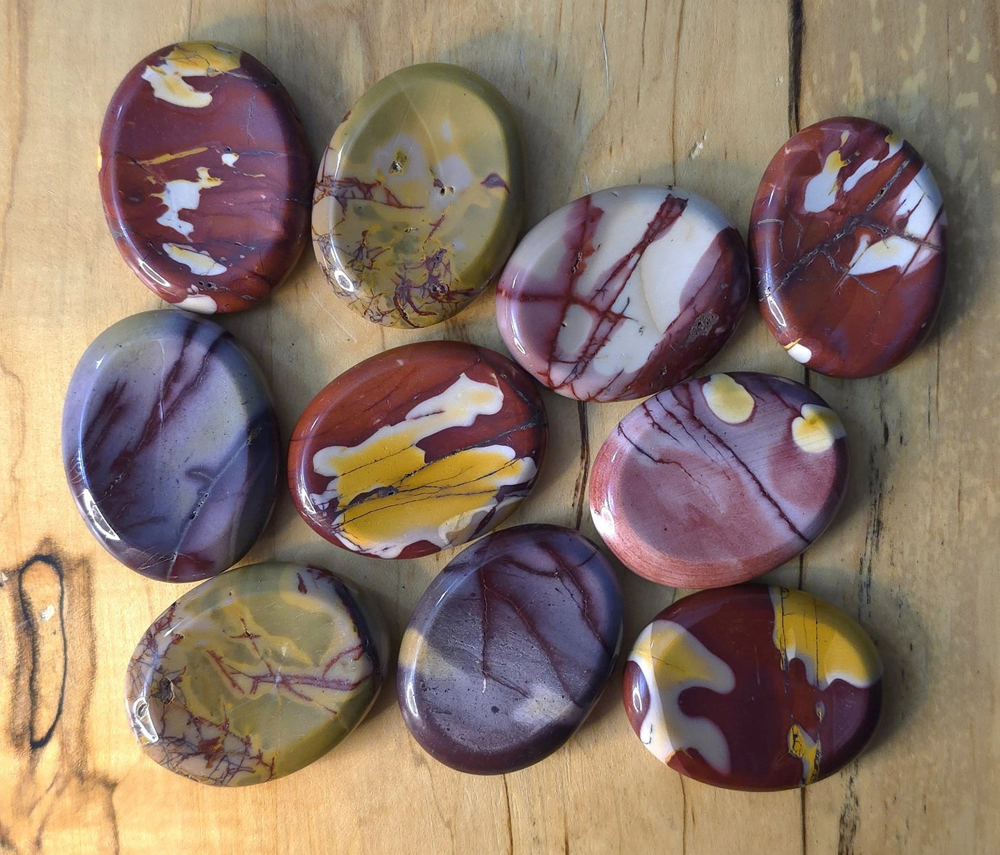 Mookaite Worry Stones