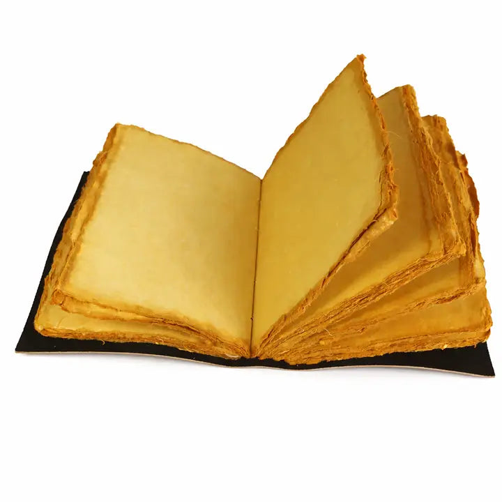 Leather Embossed Journal - Key with Lock