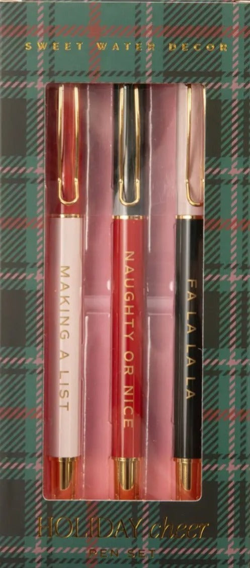 Holiday Cheer Metal Pen Set