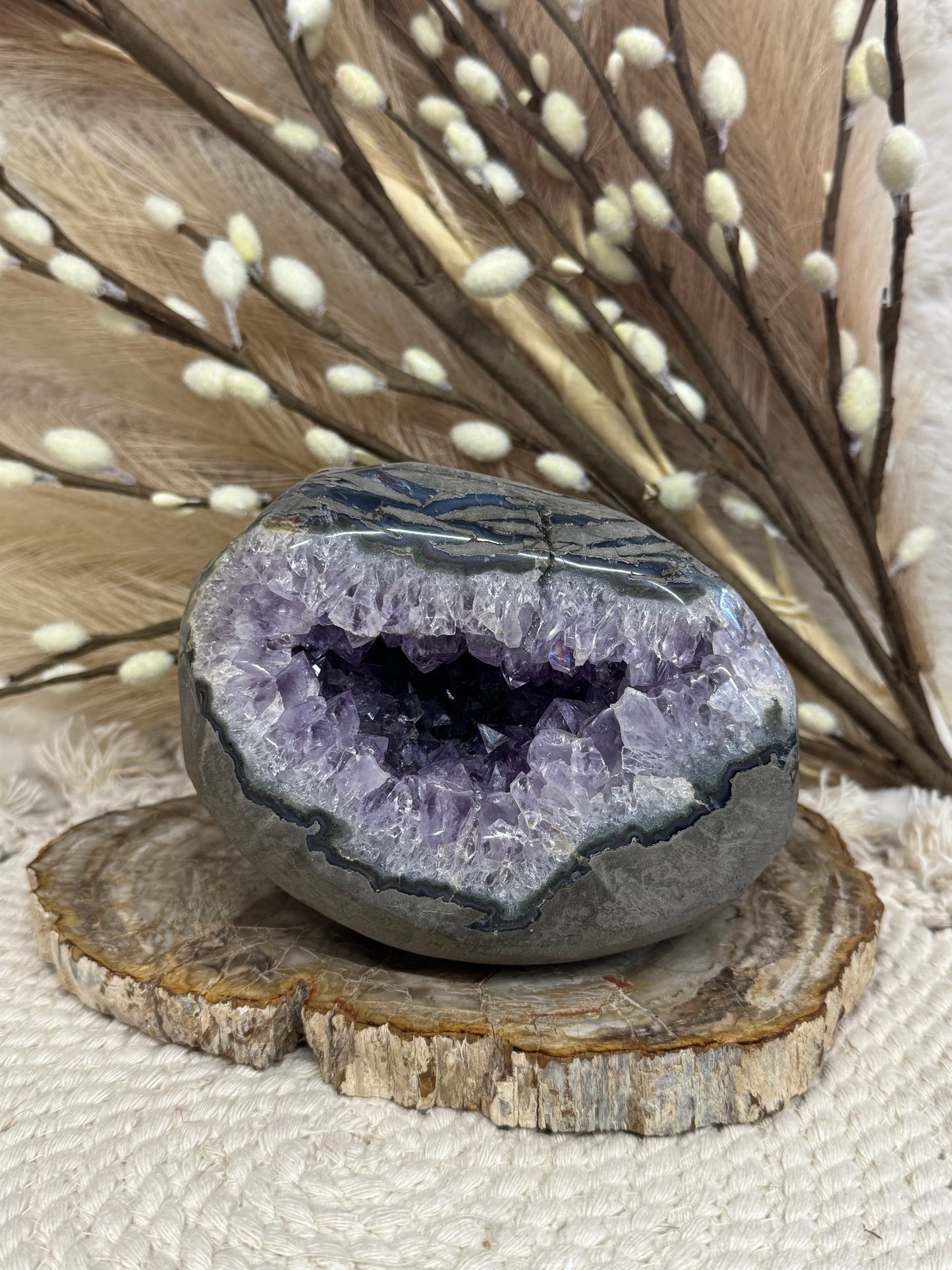 Amethyst Druzy Freeform