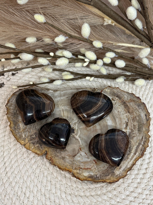 Chocolate Calcite - Hearts