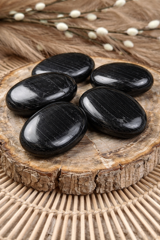 Black Tourmaline - Worry Stone