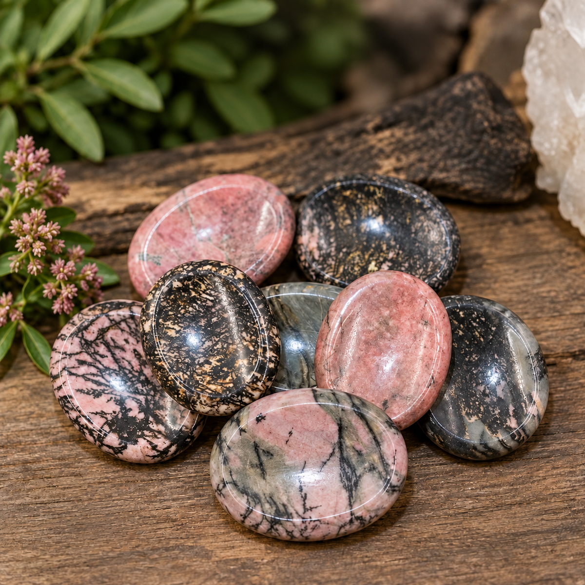Rhodonite - Worry Stone