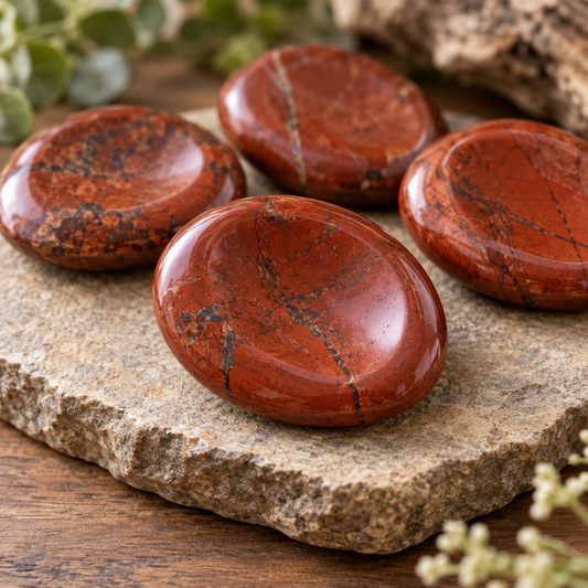 Red Jasper Worry Stone
