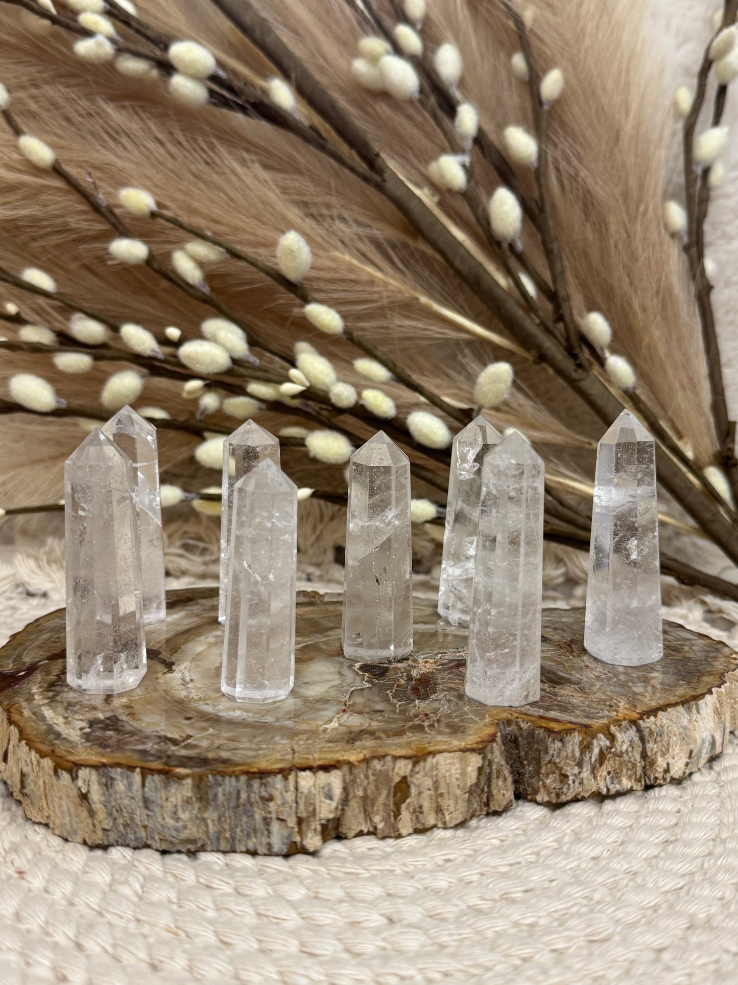 Clear Quartz Towers