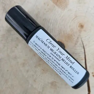 Clear Your Mind | Unscented | Magnesium Migraine Relief Roller