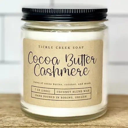 Cocoa Cashmere 7 oz Clear Glass Jar Coco Apricot Candle