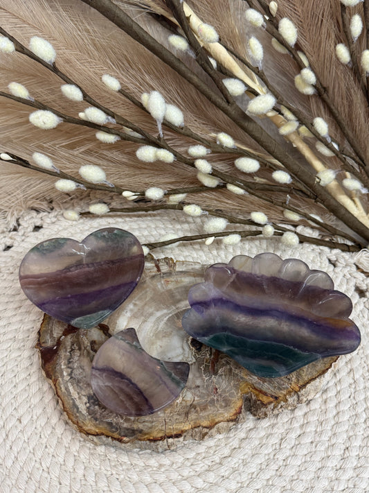Rainbow Fluorite Plates