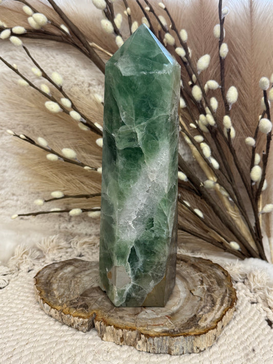 Green Fluorite Tower