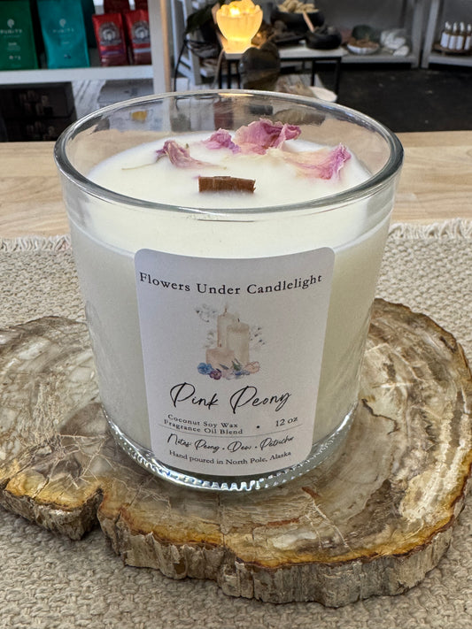 Pink Peony Candle
