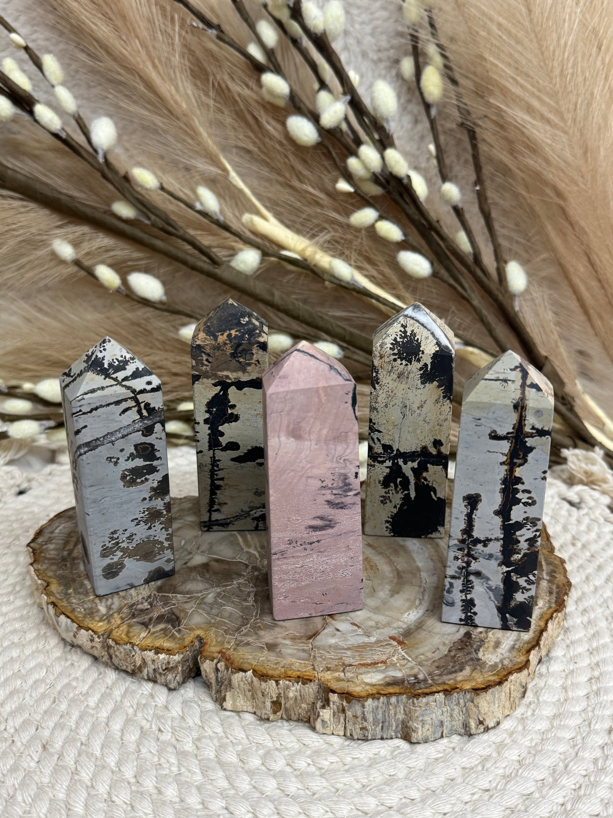 Natural Picture Jasper Obelisk Tower