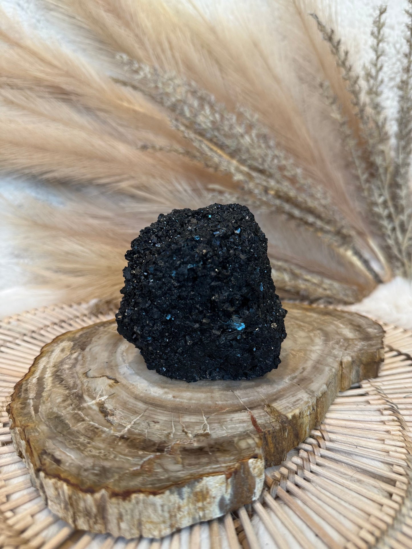 Black Tourmaline Cluster