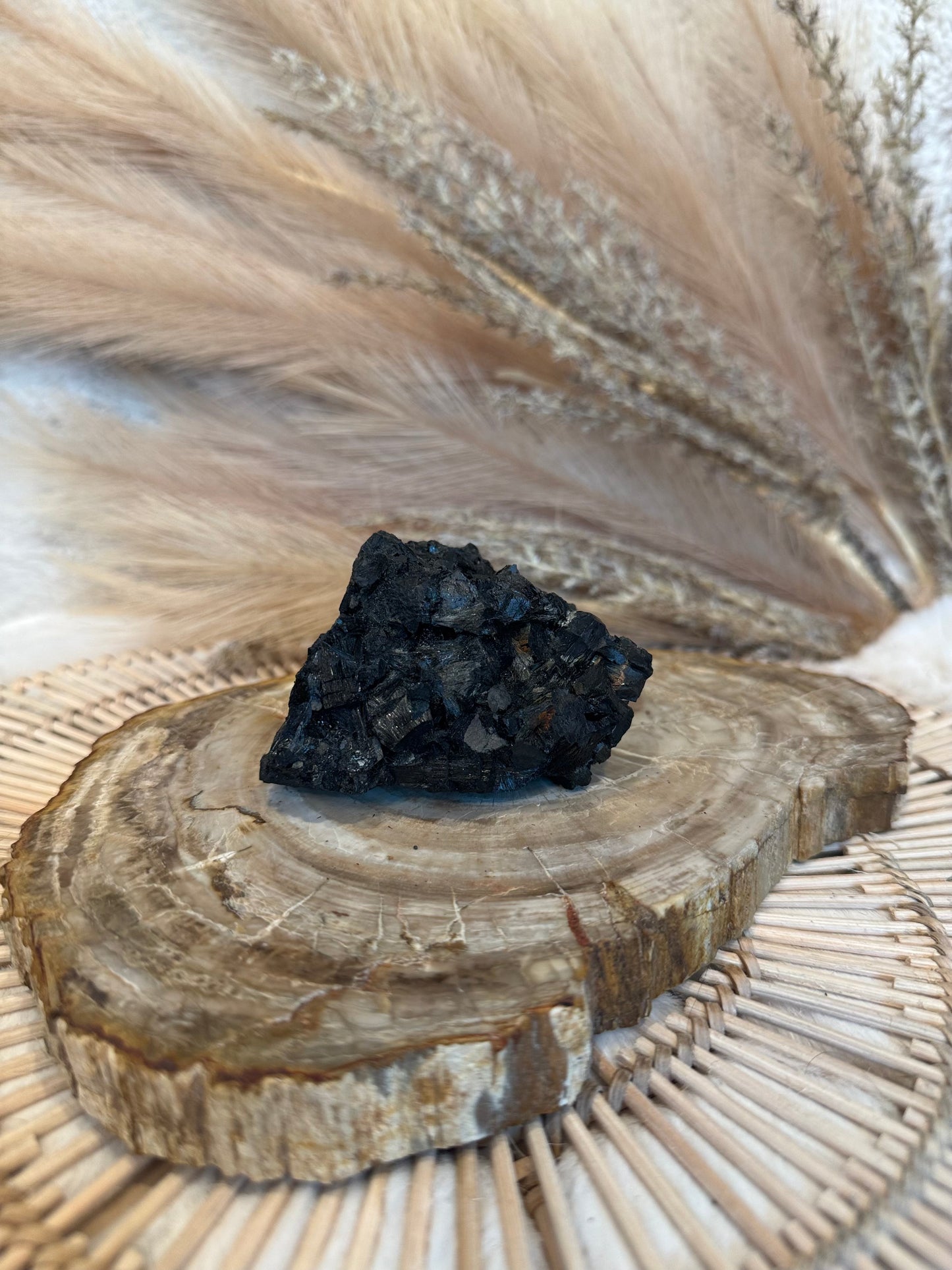 Black Tourmaline Cluster