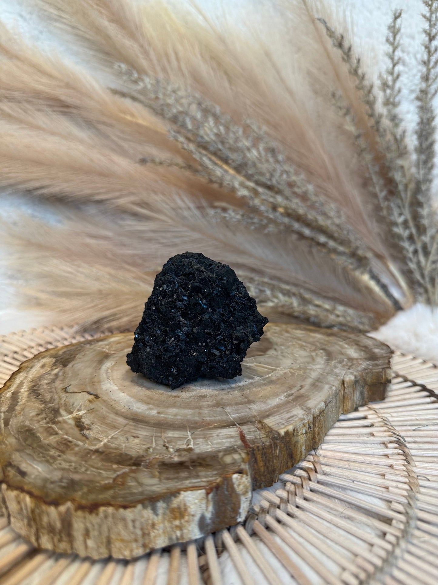 Black Tourmaline Cluster