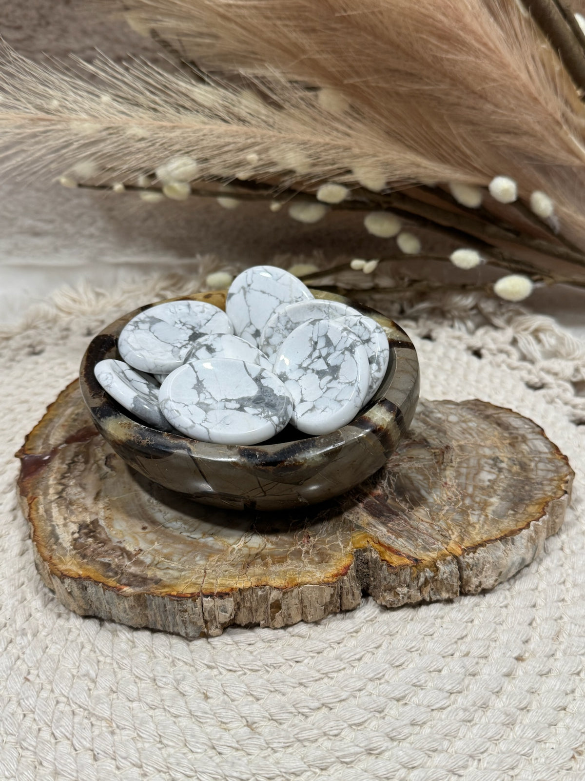 Howlite Worry Stones