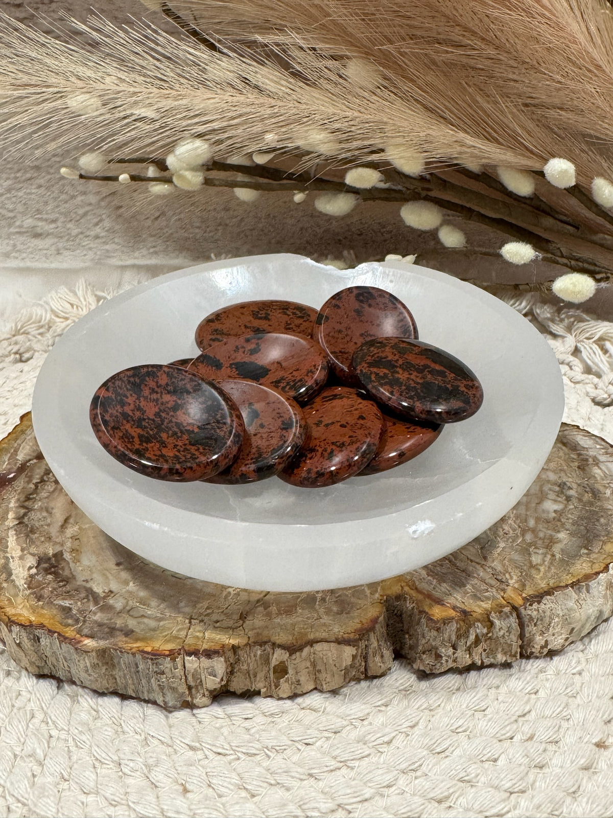 Mahogany Obsidian Worry Stone
