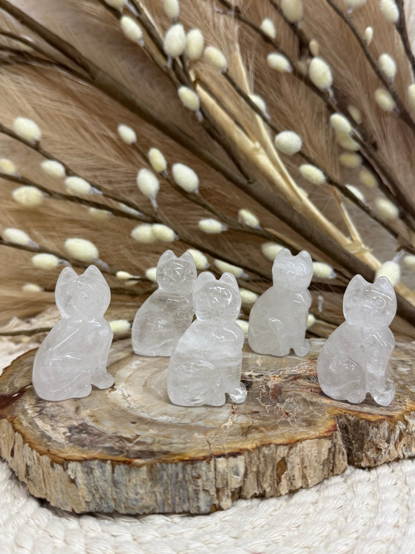 Clear Quartz Cat