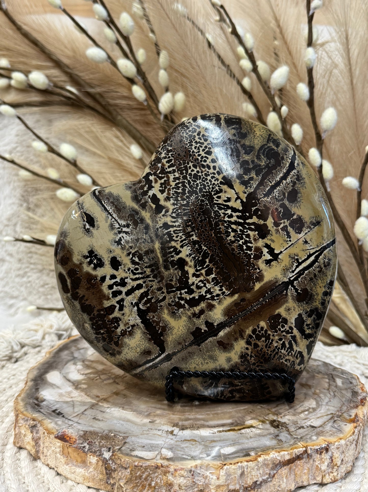 Painting Stone Hearts