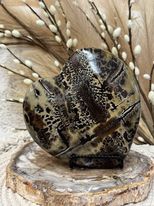 Painting Stone Hearts