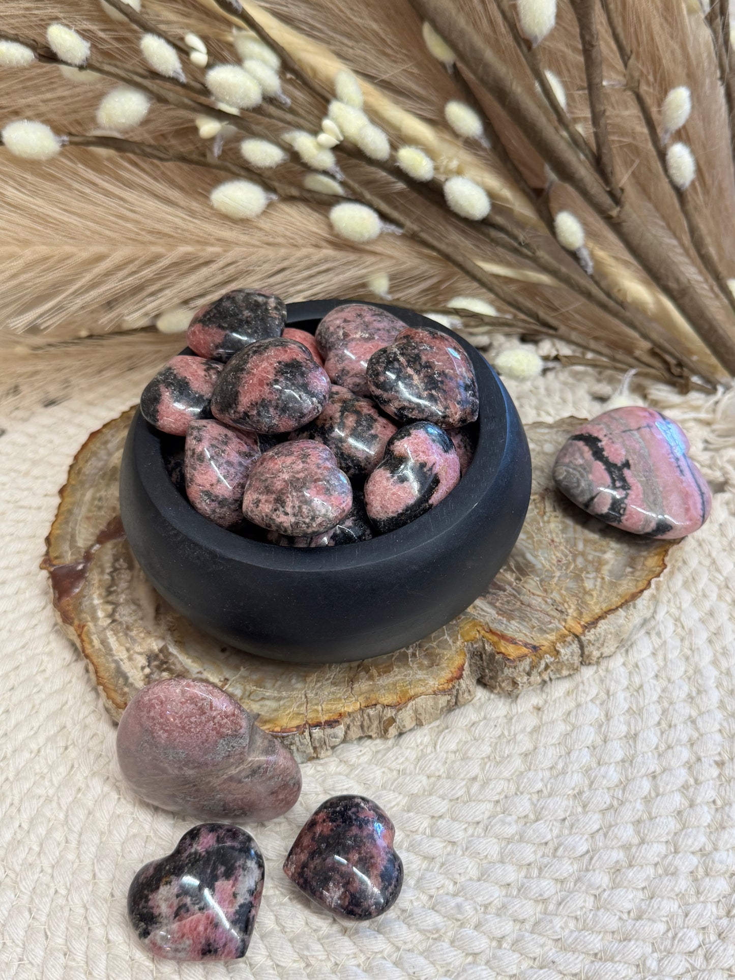 Rhodonite Hearts