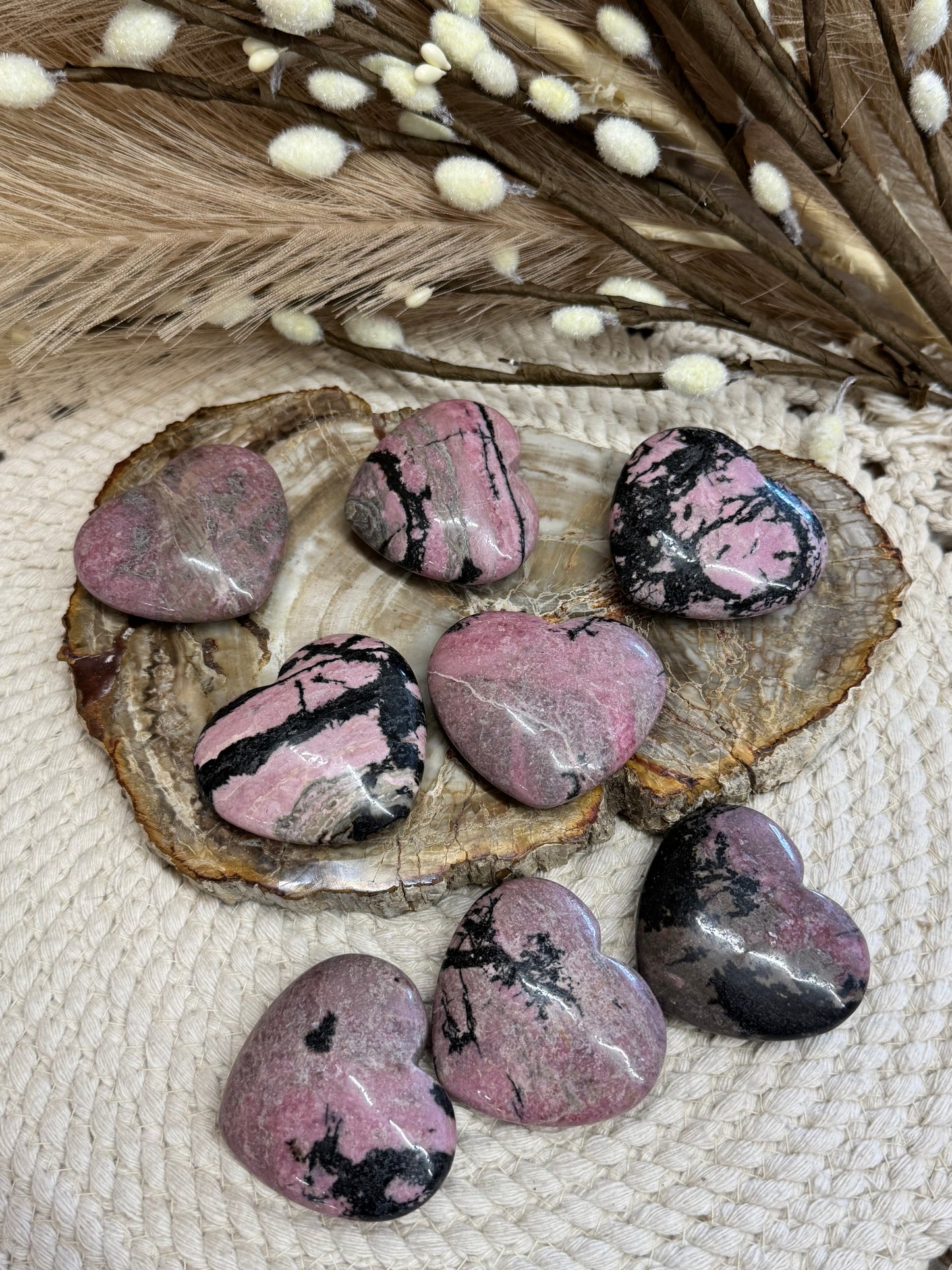 Rhodonite Hearts