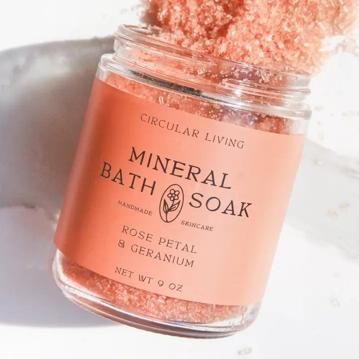 Mineral Bath Soak, Rose Petal & Geranium