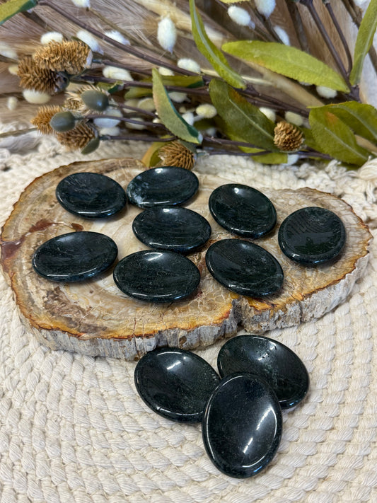 Green Moss Agate Worry Stones